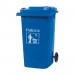 thùng rác nhựa 240 lít màu xanh dương