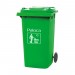 thùng rác nhựa 240 lít màu xanh lá